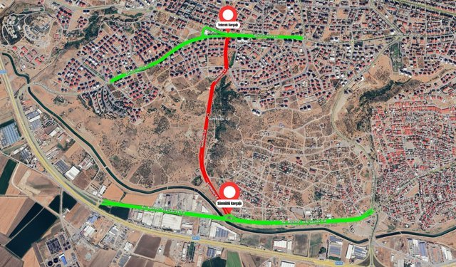 Kahramanmaraş’ta Sümbüllü Caddesi Trafiğe Kapatıldı