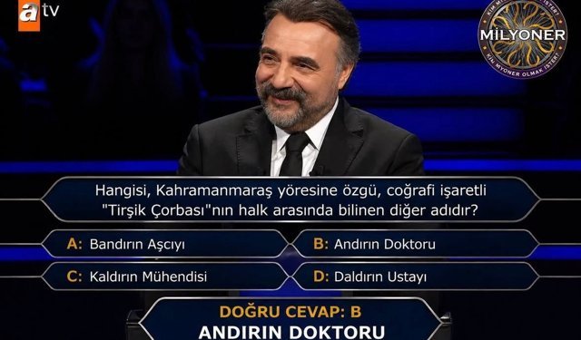 Milyoner’de Yarışmacı Kahramanmaraş Sorusunda Elendi