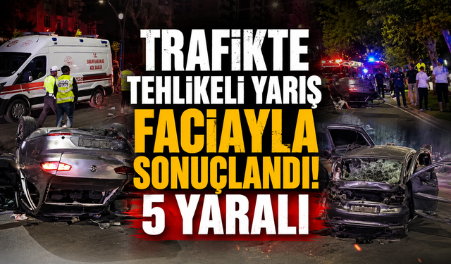 Kahramanmaraş'ta Trafikte Yarış Felaketi! 5 Kişi Yaralandı