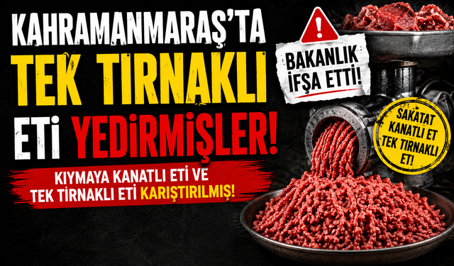 Kahramanmaraş'ta Et Skandalı! Bakanlık İki Firmayı İfşa Etti