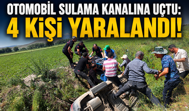 Kahramanmaraş’ta Otomobil Kanala Uçtu: 4 Kişi Ölümden Döndü!