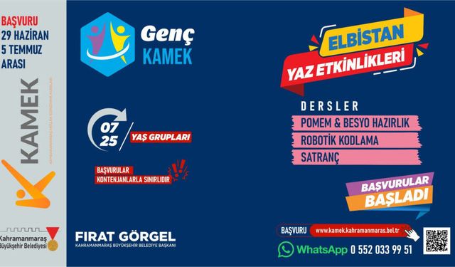 Kahramanmaraş'ta Yaz Kursları İçin Kayıtlar Açıldı