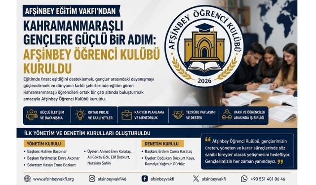 Kahramanmaraşlı Öğrenciler Aynı Çatı Altında Buluşuyor