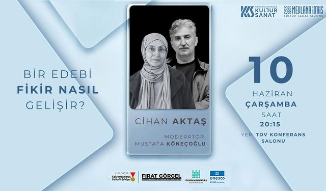 Cihan Aktaş Kahramanmaraş’ta Okurlarıyla Buluşuyor