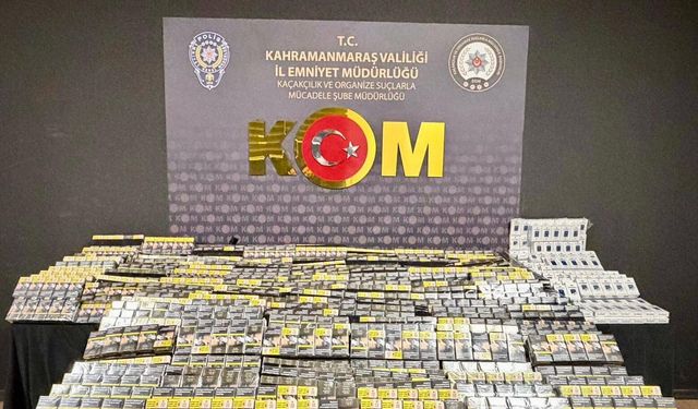 Kahramanmaraş’ta Kaçak Tütün Ticareti Darbe Yedi!