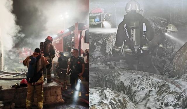 Kahramanmaraş'ta Gece Yarısı Fabrika Yangını! Terziler Sitesi'nde Panik