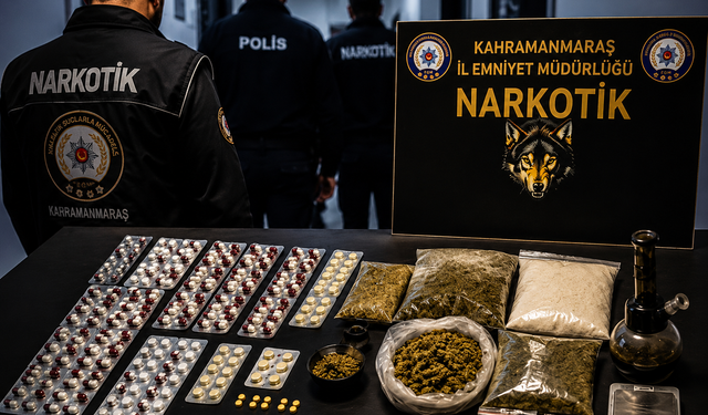 Kahramanmaraş’ta 24 Adrese Eş Zamanlı Narkotik Operasyonu!