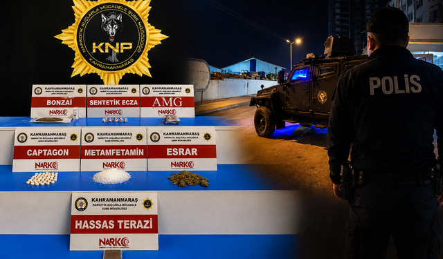 Uyuşturucu Tacirlerine Geçit Yok! Kahramanmaraş'ta Peş Peşe Baskınlar