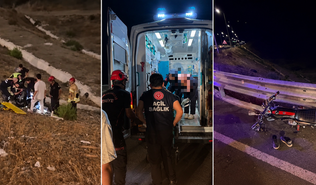 Kahramanmaraş'ta Can Pazarı! Motosikletten Savrulan Sürücü Araziye Düştü