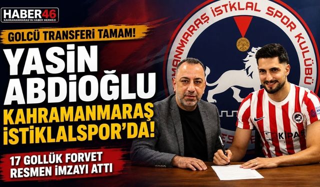 Yasin Abdioğlu Kahramanmaraş İstiklalspor'da! 17 Gollük Golcü Resmen İmzayı Attı