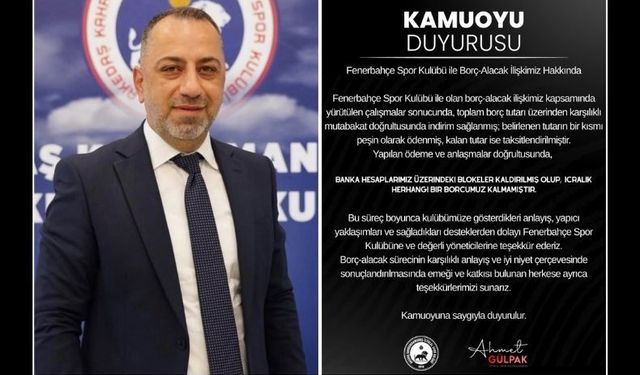 Kahramanmaraş İstiklalspor’da Kritik Gelişme: Fenerbahçe ile Anlaşıldı, Blokeler Kalktı