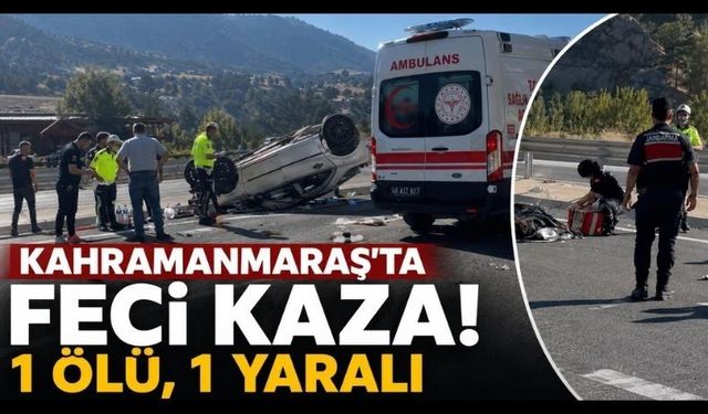 Kahramanmaraş’ta Trafik Kazası Can Aldı: Plaka Okuma Direğine Çarpıp Takla Attı!