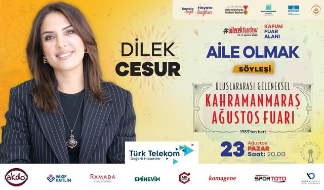 Kahramanmaraş Ağustos Fuarı’nda Pazar Şöleni: Çocuklara Momo, Ailelere Dilek Cesur