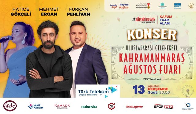 Kahramanmaraş Ağustos Fuarı’nda Türk Halk Müziği Gecesi: İki Sanatçı Sahne Alacak