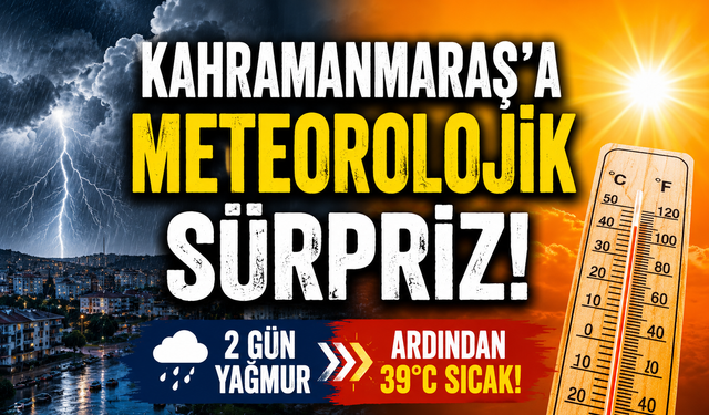 Kahramanmaraş’a Önce Yağmur Sonra Kavurucu Sıcak Geliyor!