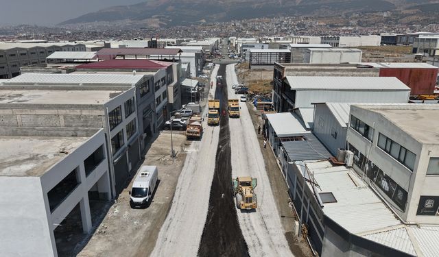 Kahramanmaraş Yeni Sanayi Sitesi'nde Asfalt Çalışmaları Başladı