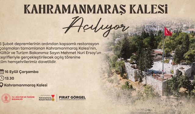 Kahramanmaraş Kalesi için beklenen gün geldi: Yeniden ziyarete açılıyor