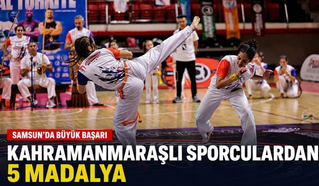 Kahramanmaraşlı Capoeira Sporcularından Samsun’da 5 Madalya