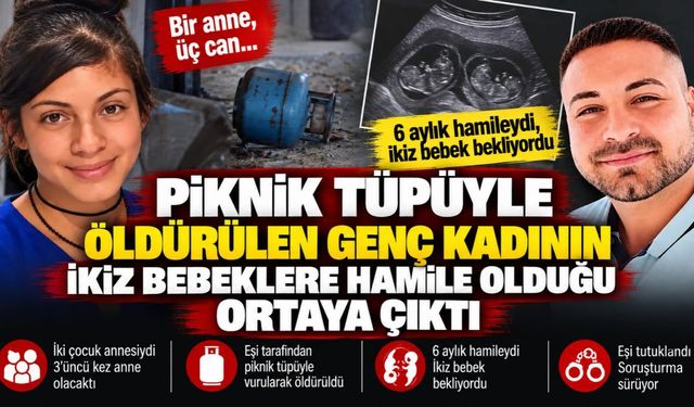 Kadirli'de Piknik Tüpüyle Öldürülen Genç Kadının İkiz Bebeklere Hamile Olduğu Ortaya Çıktı