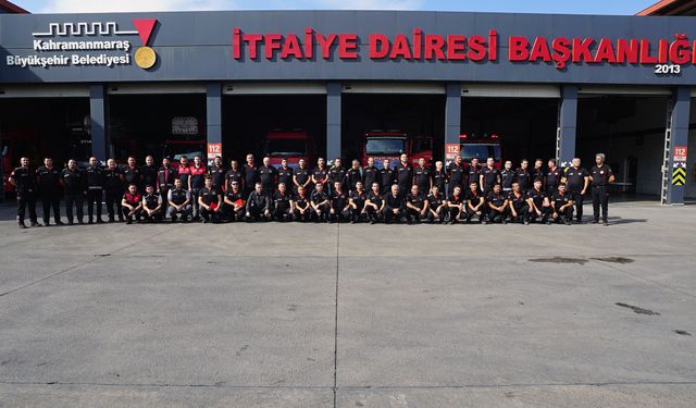 Kahramanmaraş İtfaiyesi İtfaiye Haftası'nı Törenle Kutladı