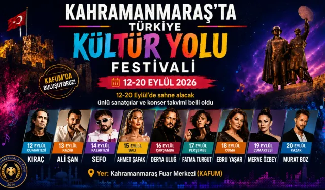 Kahramanmaraş İlk Kez Ev Sahipliği Yapacak: Kültür Yolu Festivali Başlıyor!