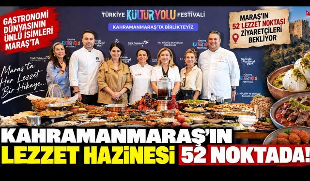 Kahramanmaraş’ın Lezzet Haritası Çıktı! Şefler 52 Lezzet Noktasını Tek Tek Gezdi