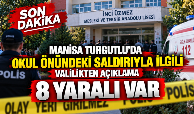 Manisa’nın Turgutlu İlçesinde Okul Önünde Silahlı Saldırı! 8 Kişi Yaralandı