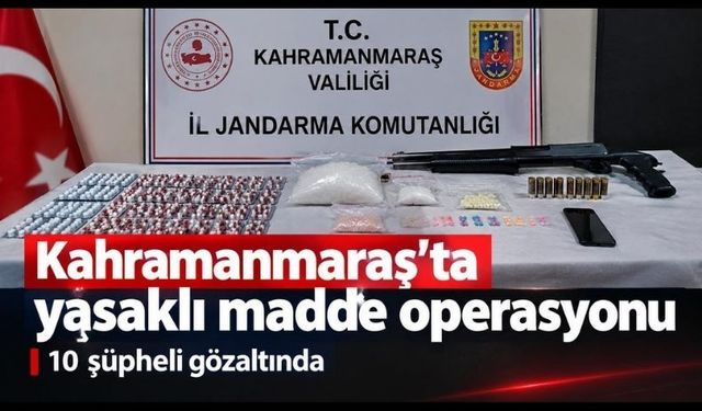 Kahramanmaraş’ta Ev ve İş Yerlerine Eş Zamanlı Baskın: 10 Gözaltı