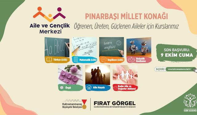 Kahramanmaraş'ta Ücretsiz Eğitim Seferberliği! Başvurular Başladı