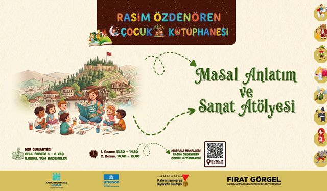 Kahramanmaraş’ta Çocuklar Masallarla Hayal Dünyalarını Geliştiriyor