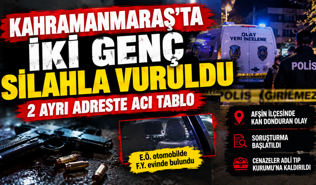 Kahramanmaraş'ta Gizemli Ölümler: İki Ayrı Adreste Silah Sesleri!