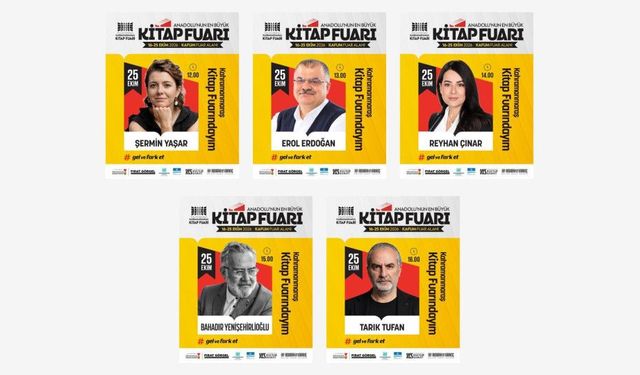 Kahramanmaraş Kitap Fuarı’nın Final Gününde 5 Önemli İsim Okurlarla Buluşacak