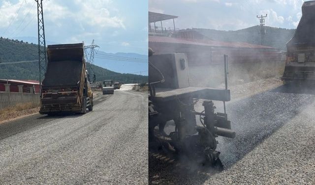 Kahramanmaraş’ta 4,5 Kilometrelik Yol Yenileniyor: Son Kat Asfalt Seriliyor