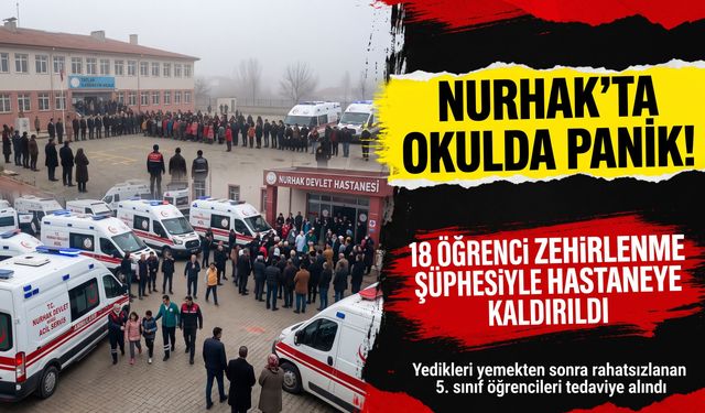 Kahramanmaraş’ta Okulda Zehirlenme Alarmı: 18 Öğrenci Hastaneye Kaldırıldı!