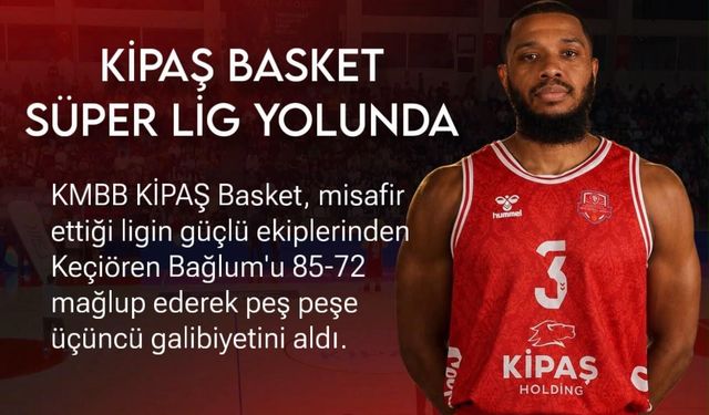 Kahramanmaraş KİPAŞ İstiklal Basket’ten Üst Üste 3. Galibiyet