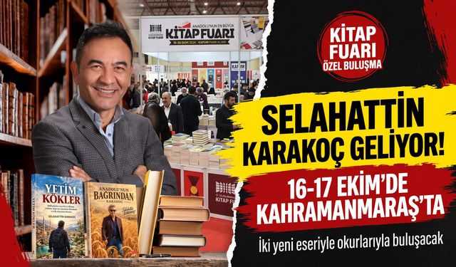 Selahattin Karakoç Memleketi Kahramanmaraş’a Geliyor: İki Yeni Eser Okurla Buluşuyor!