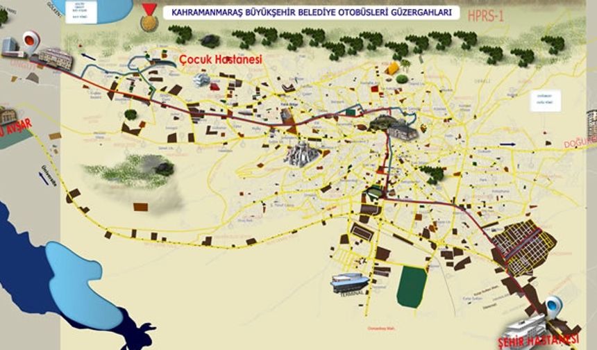 Kahramanmaraş'ta Toplu Taşıma Güzergahları Açıklandı