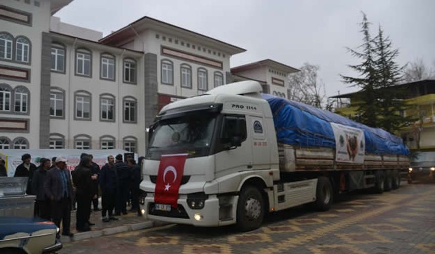 Kahramanmaraş'ın Afşin, Andırın ve Elbistan ilçelerinden Bayırbucak Türkmenlerine Yardım