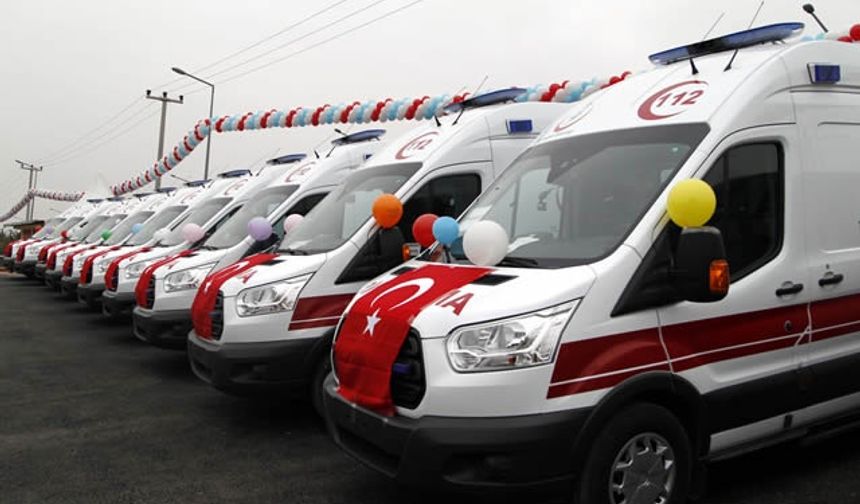 Kahramanmaraş'ta Toplu ambulans dağıtım töreni