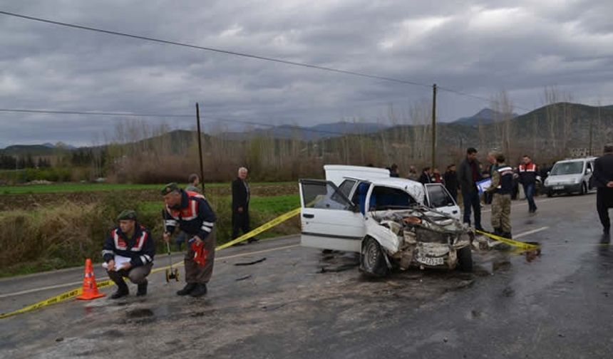 Andırın'da trafik kazası: 1 ölü 3 yaralı