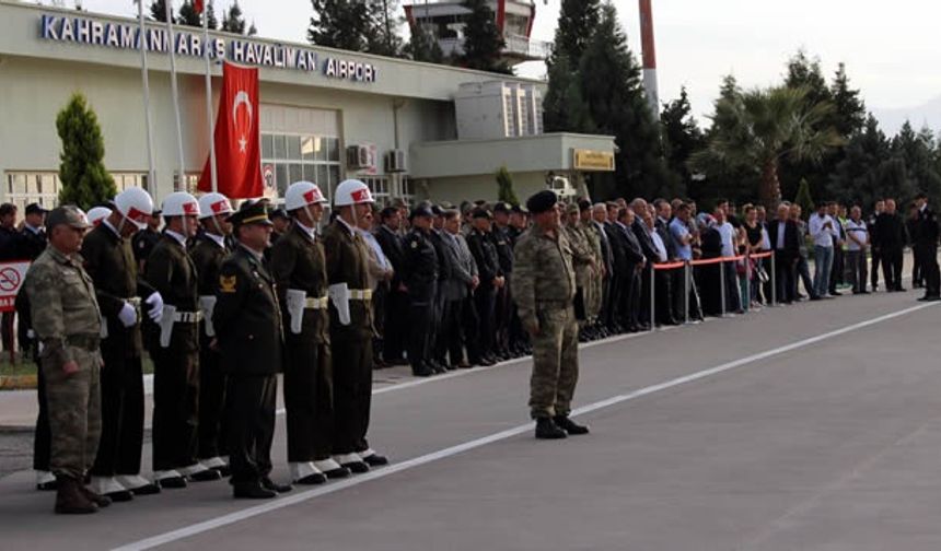 Şehit Piyade Uzman Onbaşı Ethem Hacımahmutoğlu'nun cenazesi Kahramanmaraş'a getirildi