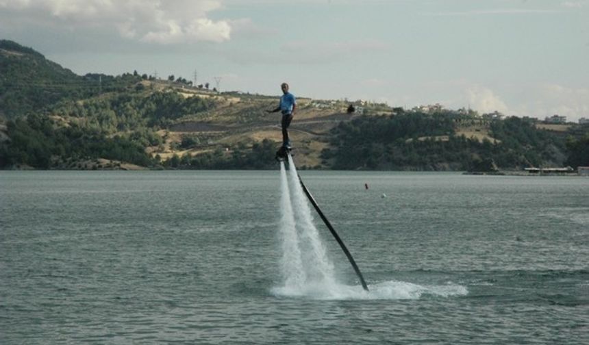 Kahramanmaraş'ta Türkiye Su Jeti ve Flyboard Şampiyonası