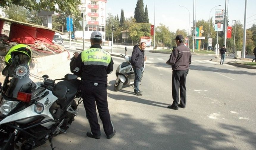 Kahramanmaraş'ta motosiklet denetimi devam ediyor