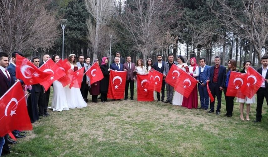 Kahramanmaraş'ta Toplu nikah töreninde 30 Çift Evet dedi