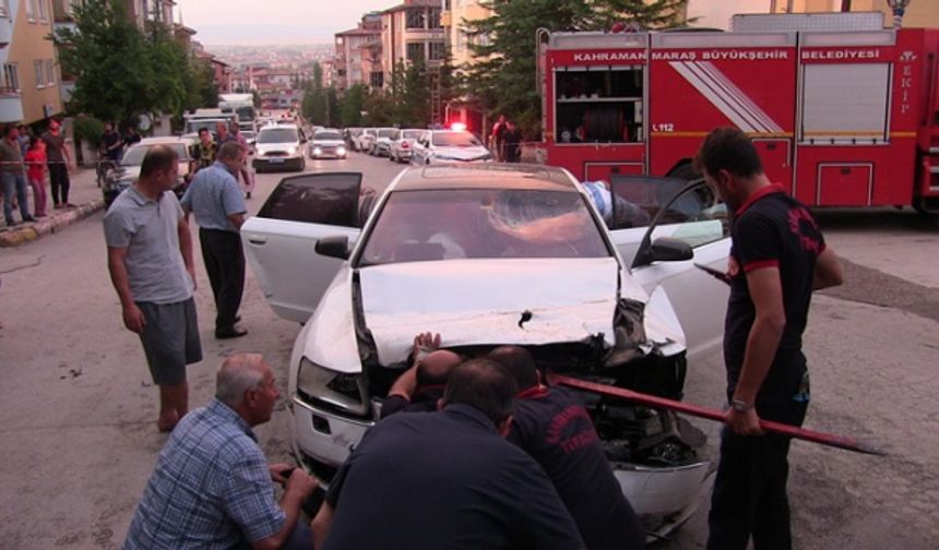 Kahramanmaraş'ta kamyonet ile otomobil çarpıştı: 2 yaralı