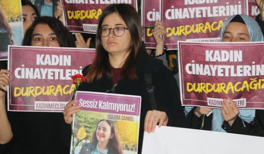 Isparta'da kadınlardan, üniversite öğrencisi Güleda Cankel'in öldürülmesine tepki