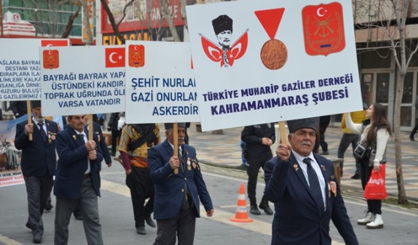 Kahramanmaraş'ta 100. yıl kortej yürüyüşü yapıldı