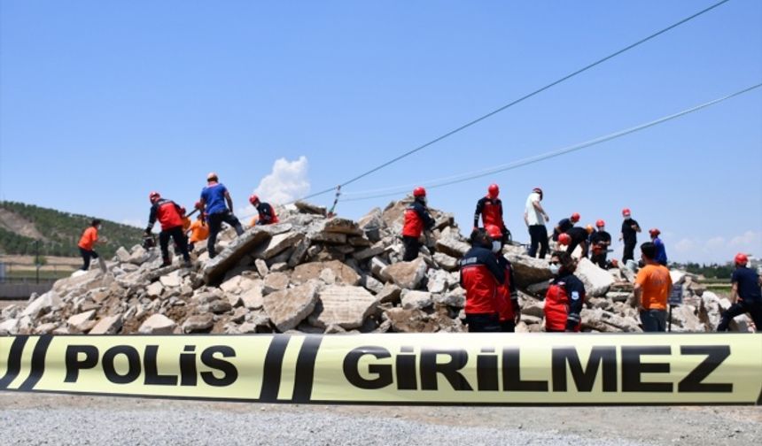 Kahramanmaraş'ta deprem tatbikatı gerçekleştirildi!