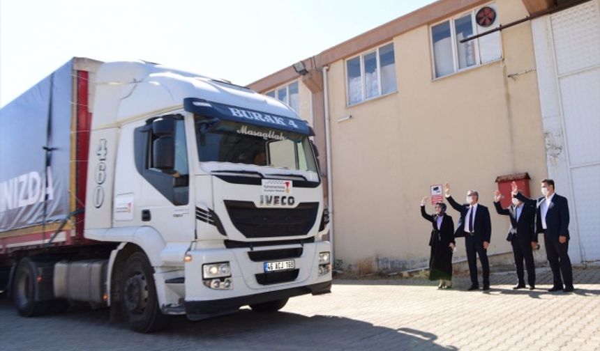 Kahramanmaraş Büyükşehir Belediyesi'nden tır dolusu yardım!