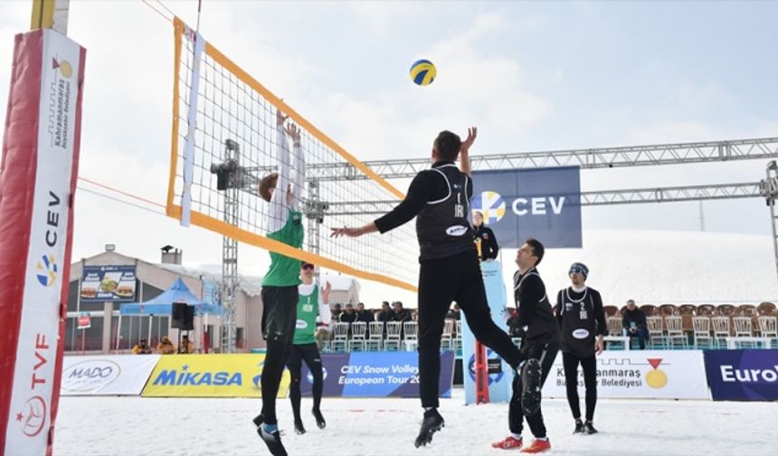 CEV Kar Voleybolu Avrupa Turu'nun 1. etabı Kahramanmaraş'ta başladı